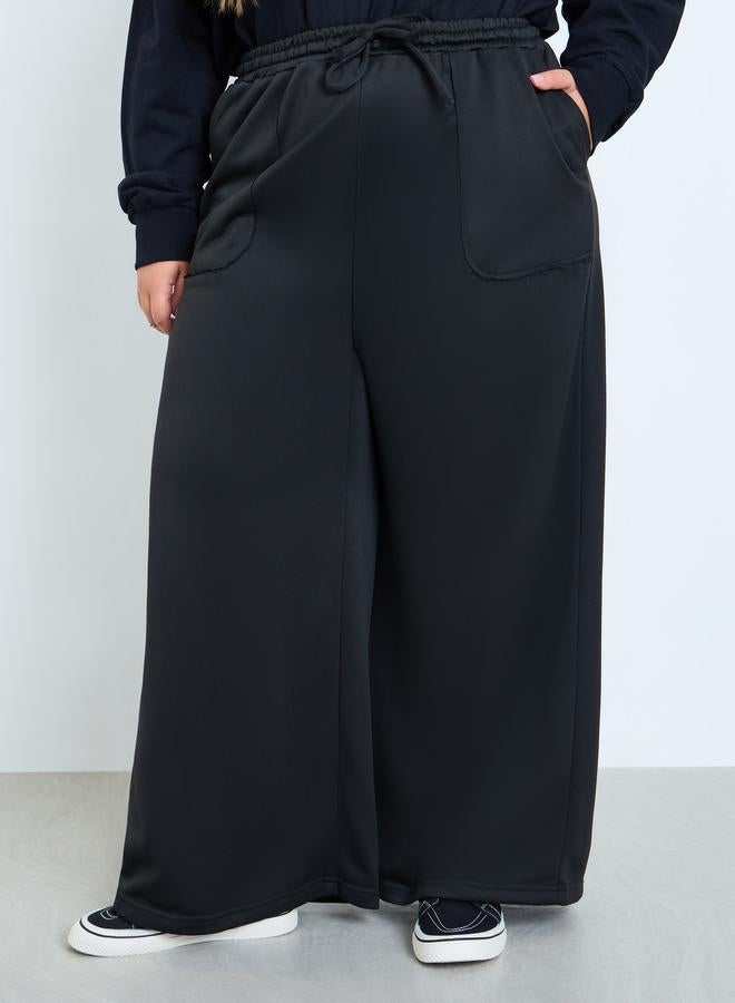 ستايلي بنطال جوغر محبوك واسع مقاس كبير - Image 2