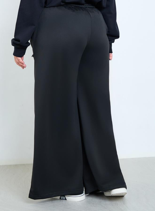 ستايلي بنطال جوغر محبوك واسع مقاس كبير - Image 4