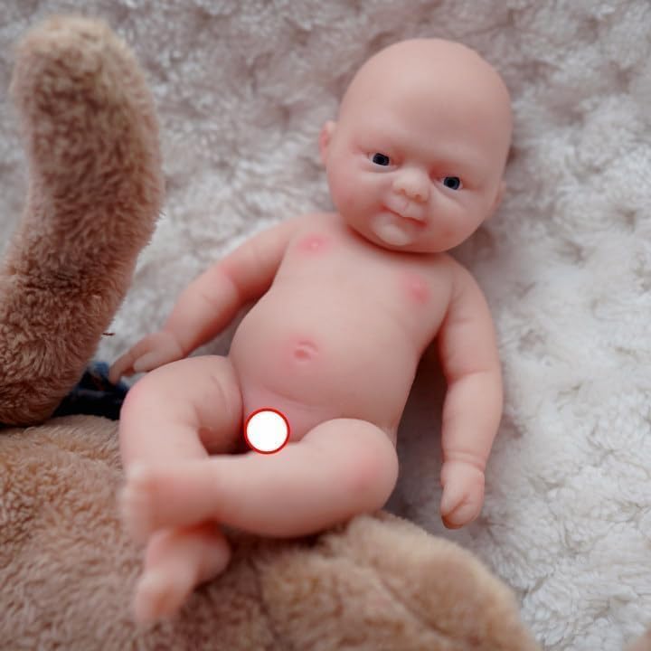 Mire & Mire 4.5" Micro Preemie Full Body Silicone 13cm Baby Boy Doll Lifelike Mini Reborn Doll Surprice Children Anti-Stress - Image 4