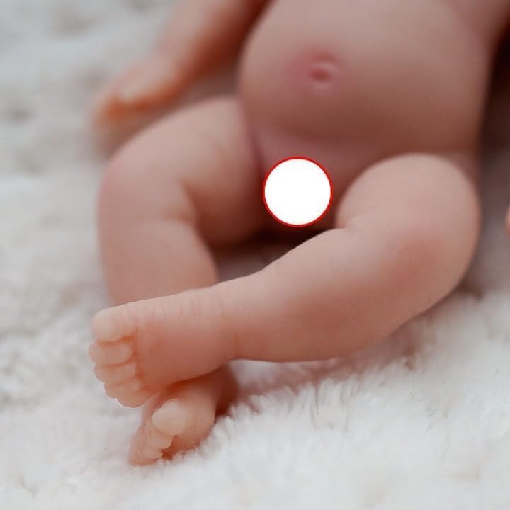 Mire & Mire 4.5" Micro Preemie Full Body Silicone 13cm Baby Boy Doll Lifelike Mini Reborn Doll Surprice Children Anti-Stress - Image 5