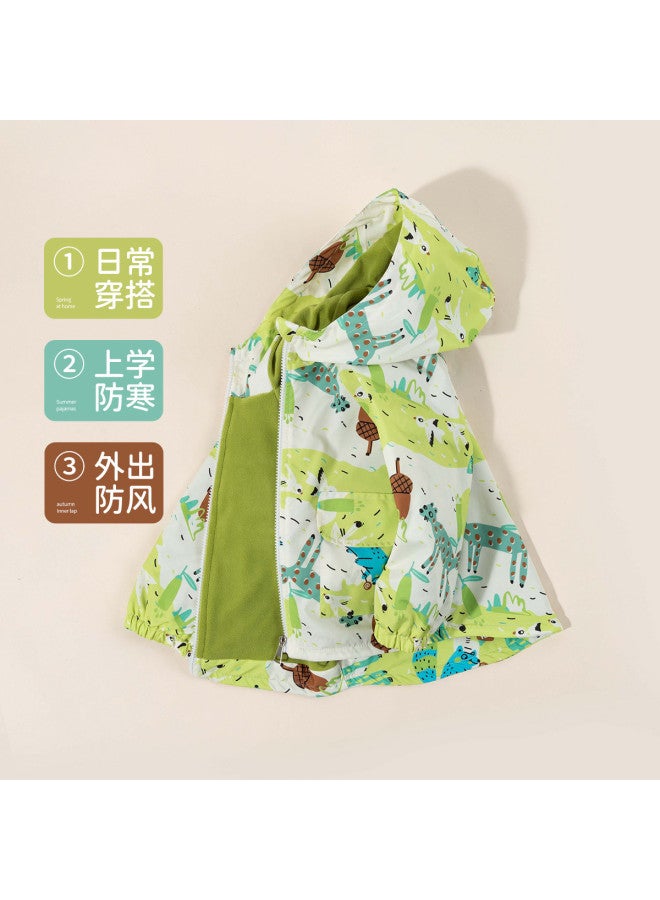 Bornbay spring & Autumn Boys' Outdoor Hiking Fleece Jacket Windproof Casual Workwear Softshell Coat - Image 4