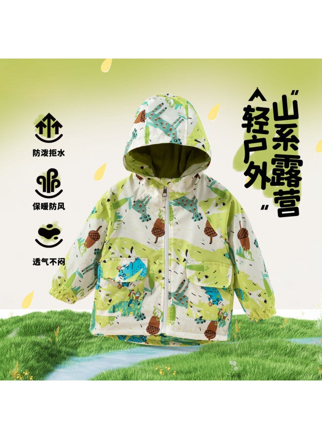 Bornbay spring & Autumn Boys' Outdoor Hiking Fleece Jacket Windproof Casual Workwear Softshell Coat - Image 2