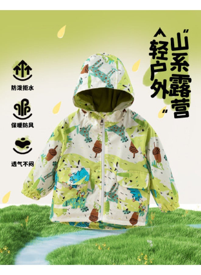 Bornbay spring & Autumn Boys' Outdoor Hiking Fleece Jacket Windproof Casual Workwear Softshell Coat - Image 1