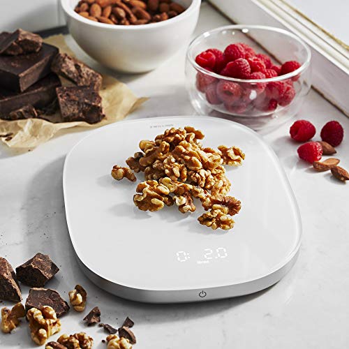 ZWILLING Enfinigy Digital Kitchen Food Scale, Max Weight 22lbs, Grams & Ounces, .1-gram Accuracy, White - Image 4