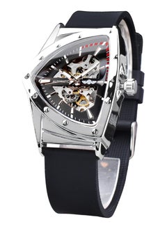 Winner Watches for Men Watch Soft Silicone Strap Luxury Luminous Water Resistant Automatic Mechanical Wristwatch 8243  - Image 1