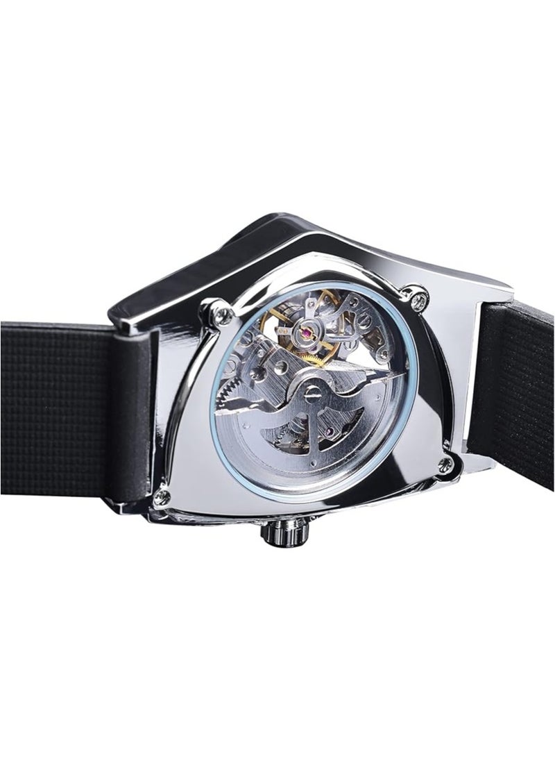 Watches for Men Watch Soft Silicone Strap Luxury Luminous Water Resistant Automatic Mechanical Wristwatch 8243