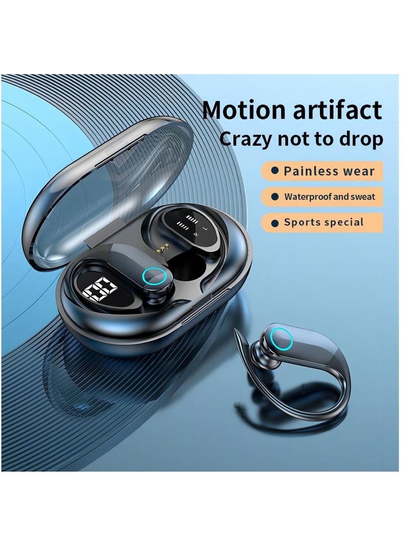 SAB Ear mounted Bluetooth earphones with breathing light digital display sports earphones - Image 3