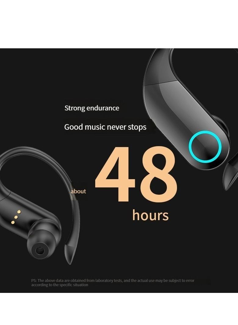 SAB Ear mounted Bluetooth earphones with breathing light digital display sports earphones - Image 5