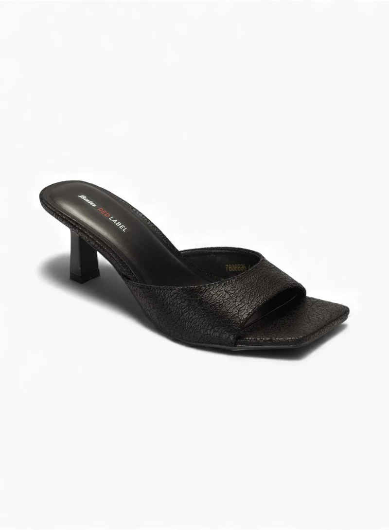 Bata Kitten Heel Slip-On Sandals