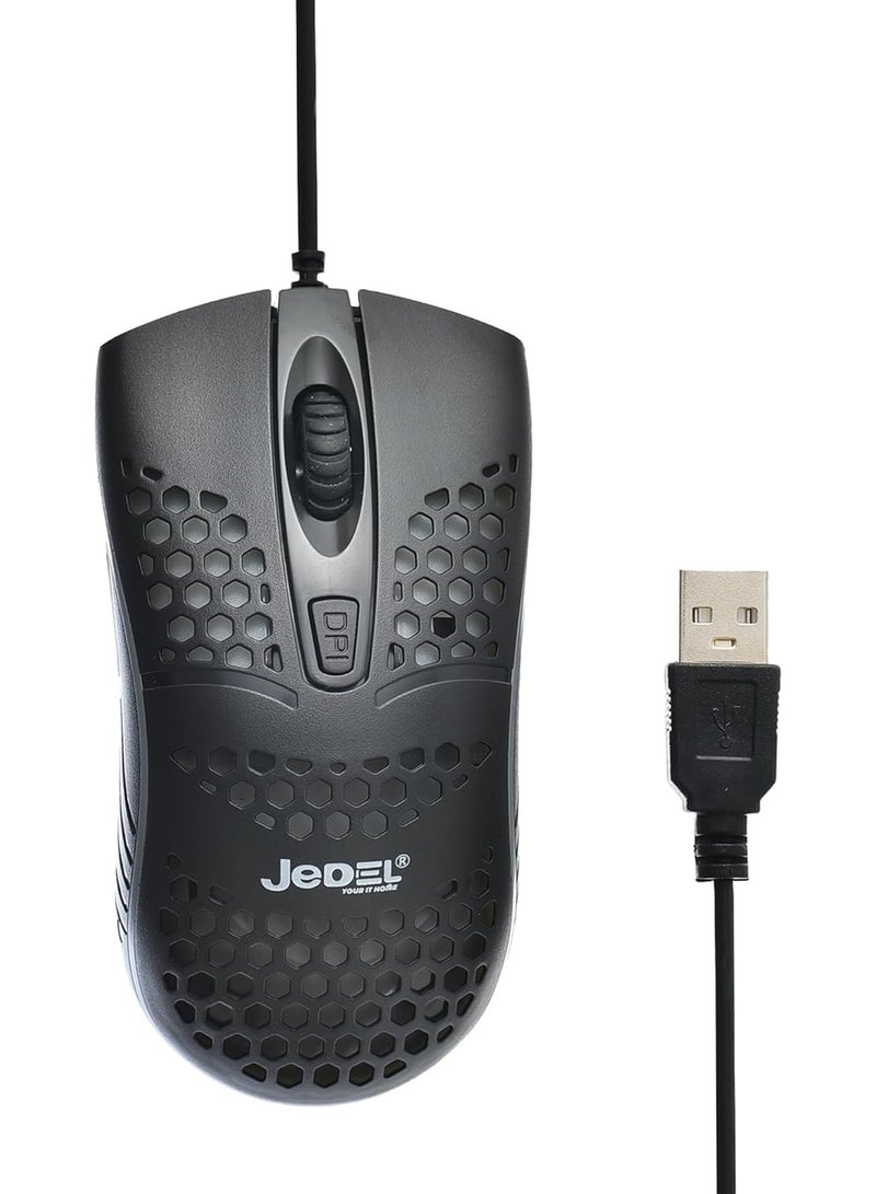 JeDEL Gaming Wired Mouse With Illuminated Led RGB  Lights - Image 2