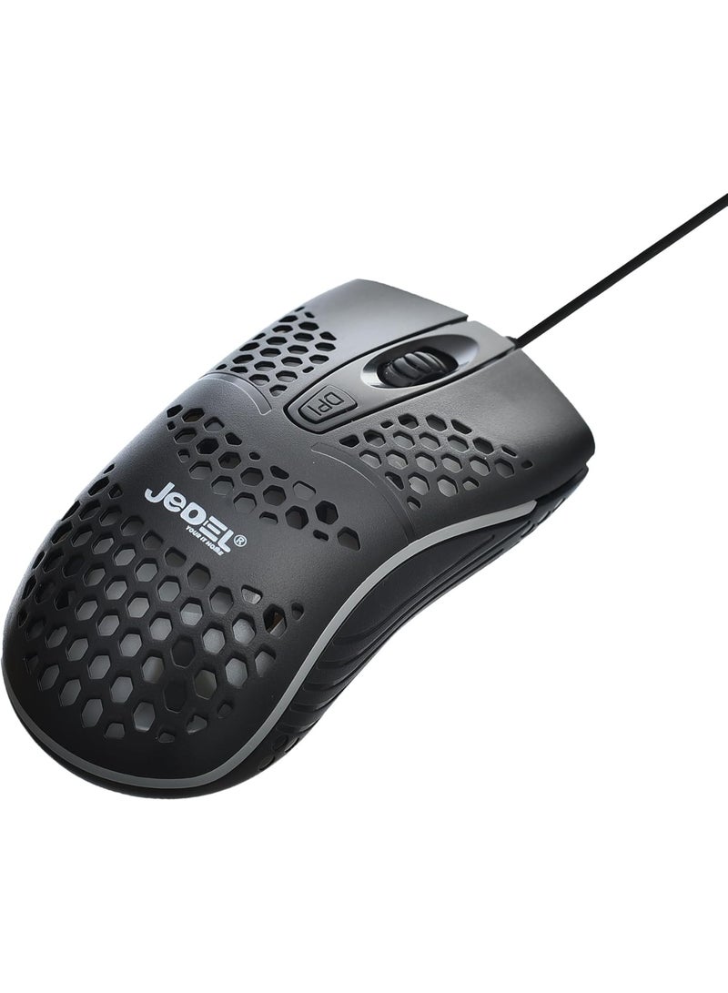JeDEL Gaming Wired Mouse With Illuminated Led RGB  Lights - Image 4