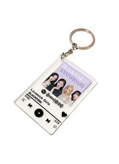Blackpink Acrylic Keychain Key Ring With Chain,The Pattern Is High Definition And Natural, Highly Reproducing The Pattern,Smooth Edges Without Cutting Hands