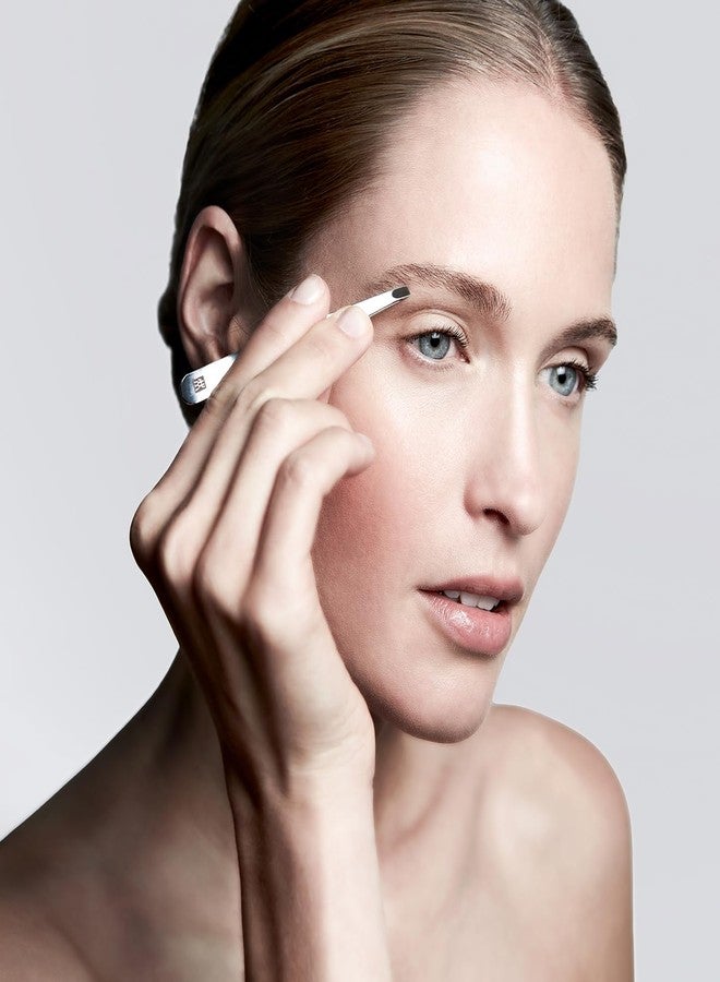 ZWILLING slanted tweezers for precise eyebrow hair removal, stainless steel polished, 90 mm - Image 2