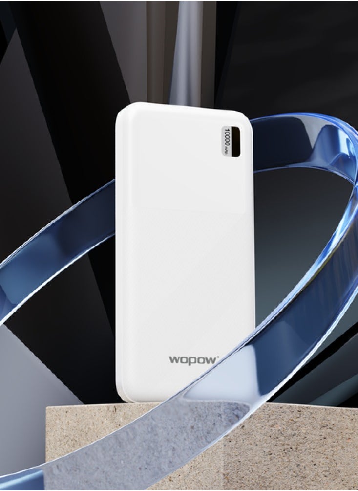 Wopow - Power Bank 10000 mAh P41 2 Port USB And 1 Port Type C For Charge Phone - Image 1