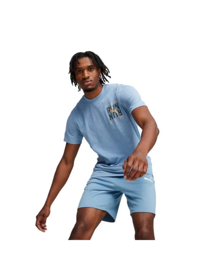 PUMA Men Graphic Run Emblem Tee - Image 1