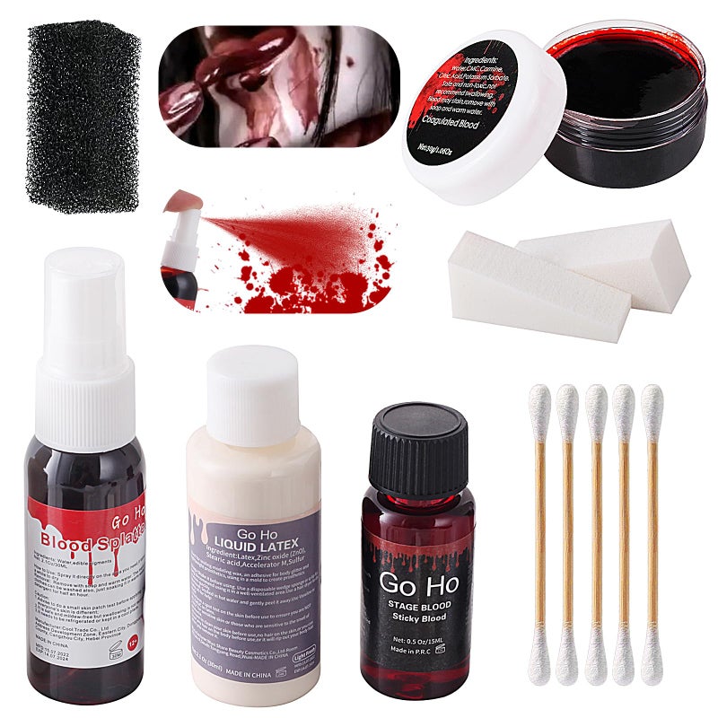 Go Ho Fake Blood Makeup for Special EffectsSet 1BY078 - Image 2