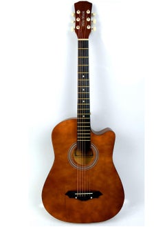 Mike Music 38 Inch Acoustic Guitar for Beginner Adult Teen, Full Size Guitar Acoustic 6-Strings Acoustic Guitar Set With Accessories Gig Bag, Picks, Right Hand, Matte Brown  - Image 4