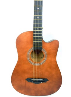 Mike Music 38 Inch Acoustic Guitar for Beginner Adult Teen, Full Size Guitar Acoustic 6-Strings Acoustic Guitar Set With Accessories Gig Bag, Picks, Right Hand, Matte Brown  - Image 3