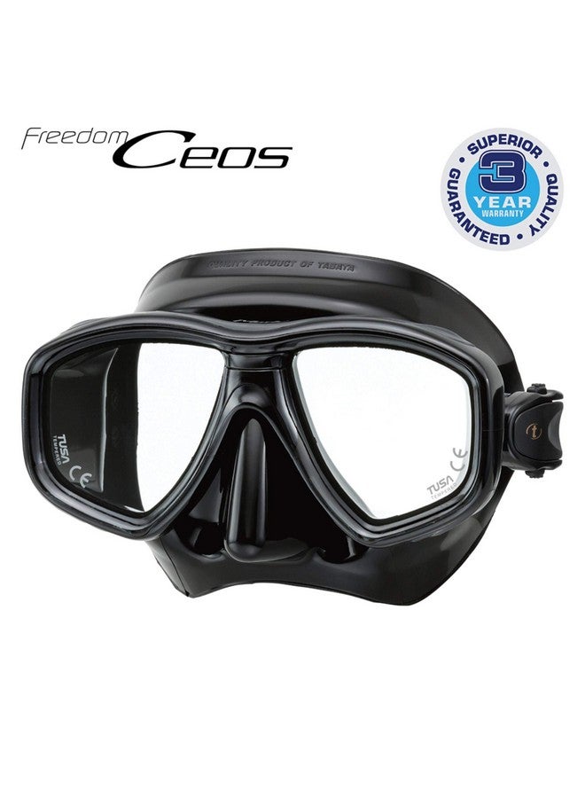 TUSA M212 Freedom Ceos Scuba Diving Mask, Black;Black - Image 3