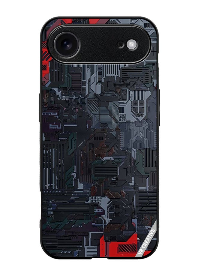 VR CREATIVE Protective Case Cover For Apple iPhone 17 Air Tech Design Multicolour