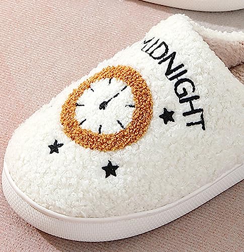 Tellrain Women Slippers Cute Pattern Big Heart Mushroom Warm Soft Bedroom Shoes Fuzzy Closed Toe Sandals Non Slip House Bedroom Slippers - Image 3