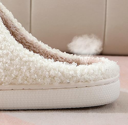 Tellrain Women Slippers Cute Pattern Big Heart Mushroom Warm Soft Bedroom Shoes Fuzzy Closed Toe Sandals Non Slip House Bedroom Slippers - Image 5