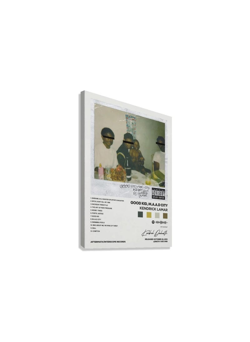 TNESSENTIAL KENDRICK LAMAR  GOOD KID MAAD CITY  CANVAS POSTER - Image 4
