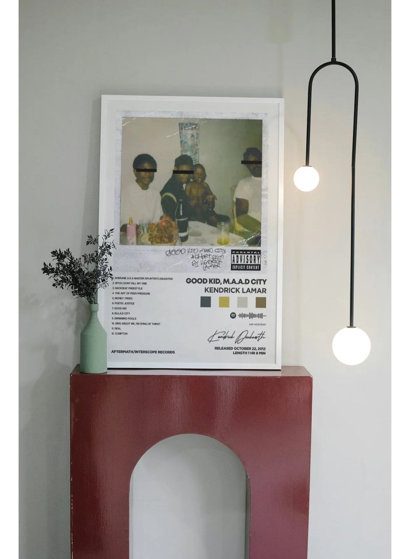 TNESSENTIAL KENDRICK LAMAR  GOOD KID MAAD CITY  CANVAS POSTER - Image 2
