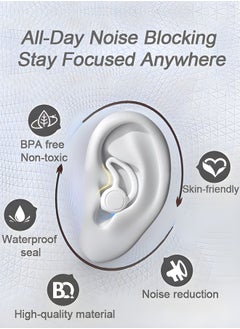 OAGA Soundproof Earplugs, Ear Plugs for Sleeping, Reusable Silent Anti-Noise Dormitory Nap, Airplanes Swimming Concerts Travel and Hearing Protection Easy to Use and Carry with Storage Box(2 Pairs)  - Image 4