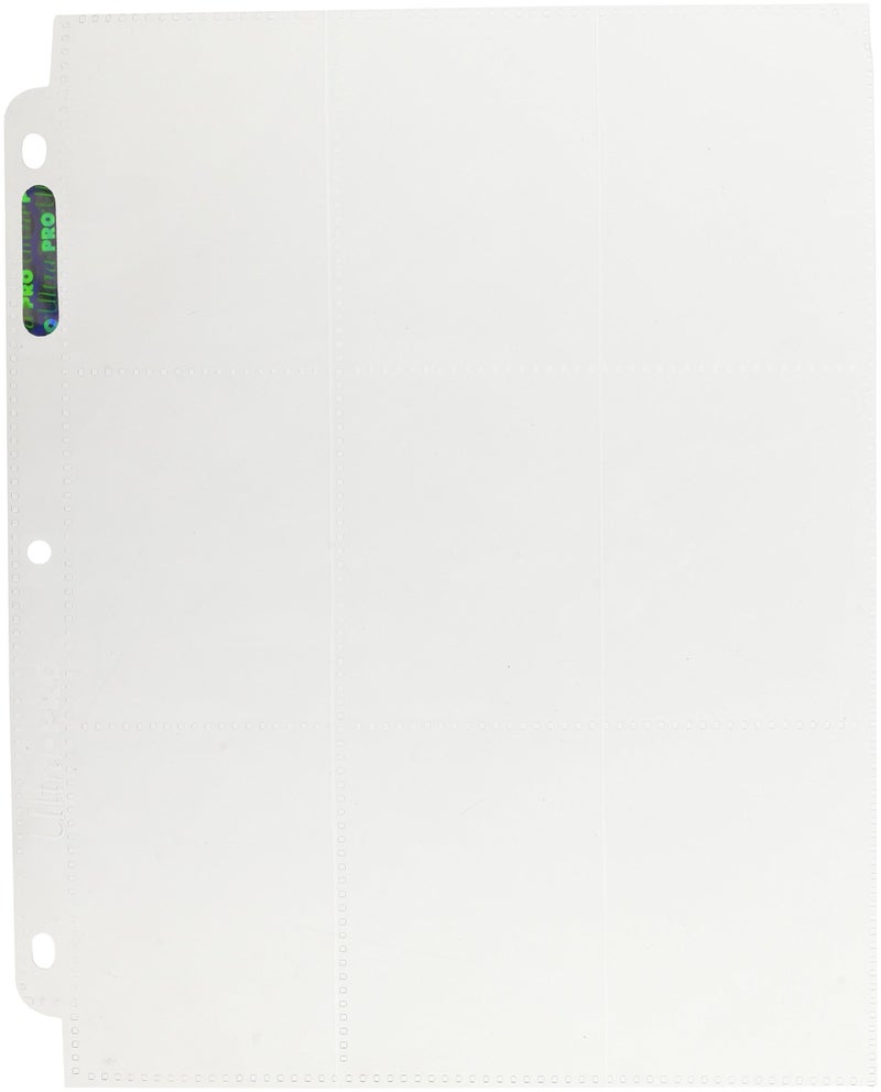 Ultra Pro MLB 3-Hole Side-Load 9 Pocket Pages (100 Count)