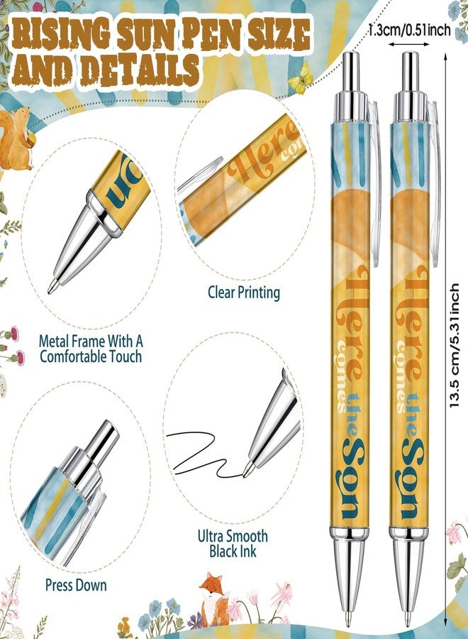 Dinifee 36 Sets Here Comes the Son Baby Shower Favors Bulk Includes Rolling Paper Ballpoint Pens Greeting Bookmarks for Boho Sun Birthday Gender Reveal Party Game Prize Party Favors Return Gifts - Image 3