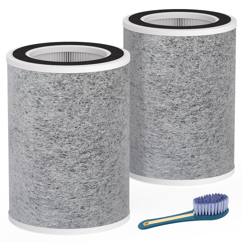 Leemone True HEPA HP201 HP202 Filter Replacement for Shark HP200 Series  HC502 Air Purifier MAX3in1 H13 Grade Filter Part  HE2FKBAS HE2FKBASMB2 Pack