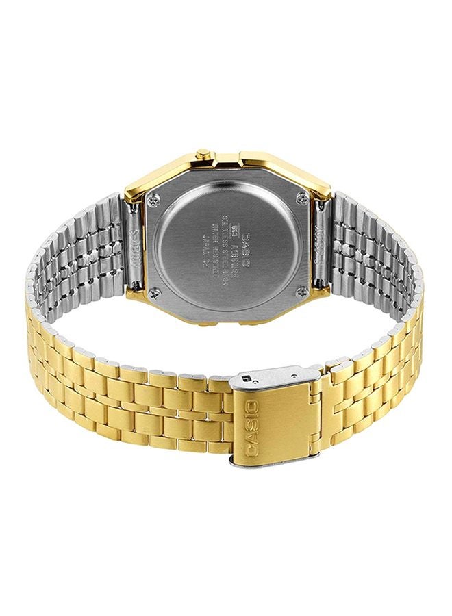 CASIO Men Water Resistant Digital Wrist Watch A159WGEA-5DF - 33 mm - Gold - Image 2