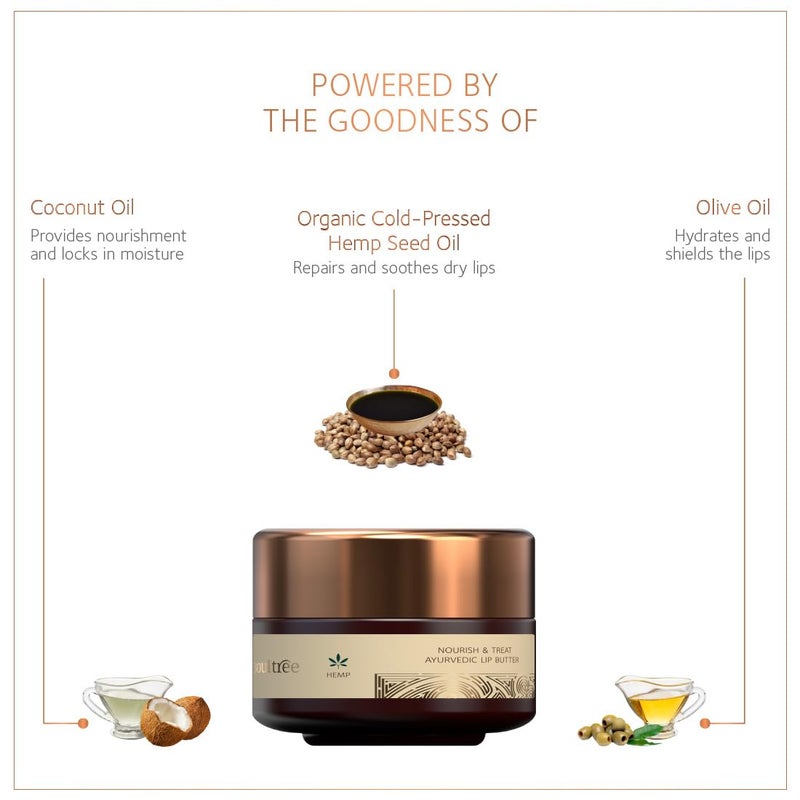 SoulTree Hemp Nourish  Treat Ayurvedic Lip Butter  15g - Image 2