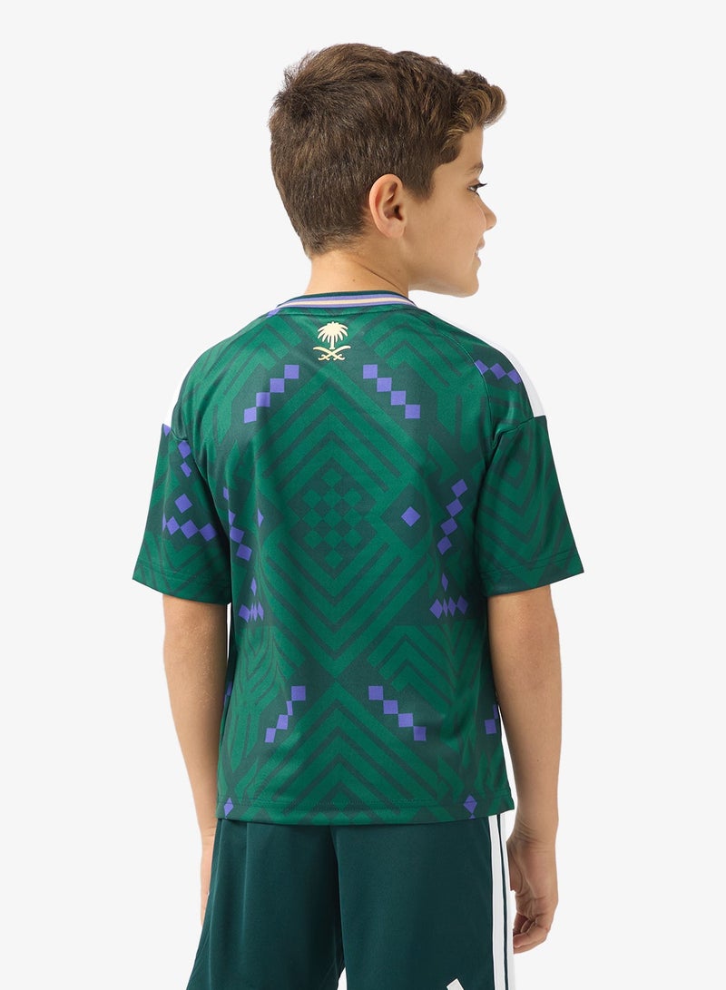 Adidas Kids Youth Saudi Arabia Home Jersey - Image 2