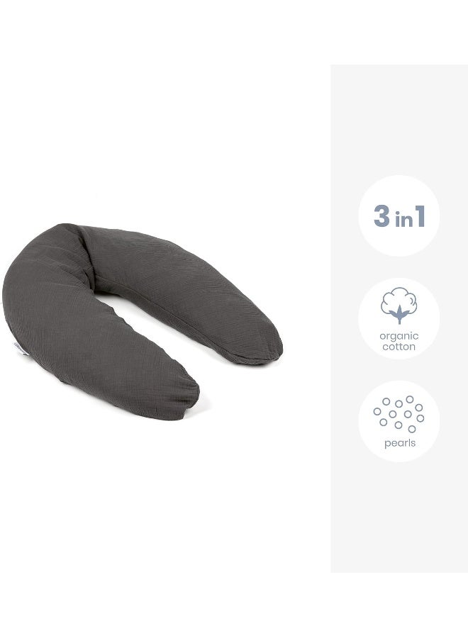 Doomoo Comfy Big Multi-Use Pillow, Tetra Grey, 35001021 - Image 3