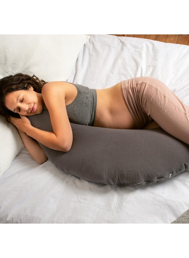 Doomoo Comfy Big Multi-Use Pillow, Tetra Grey, 35001021 - Image 4