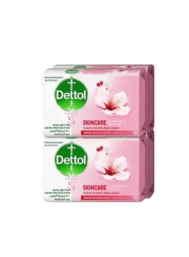 Dettol Skincare Antibacterial Bar Soap Enriched With Moisturizers, 100percent Germ protection- 6X70gms Rose & Sakura Blossom 70gms per bargrams - Image 2