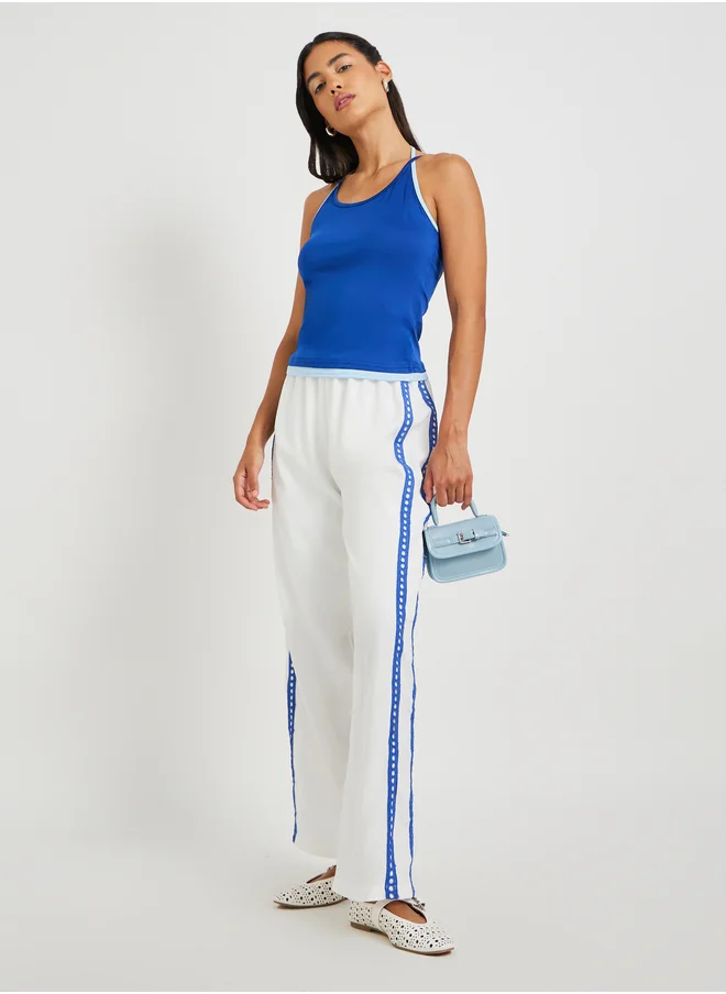 ستايلي Side Stripe Loose Fit Pants