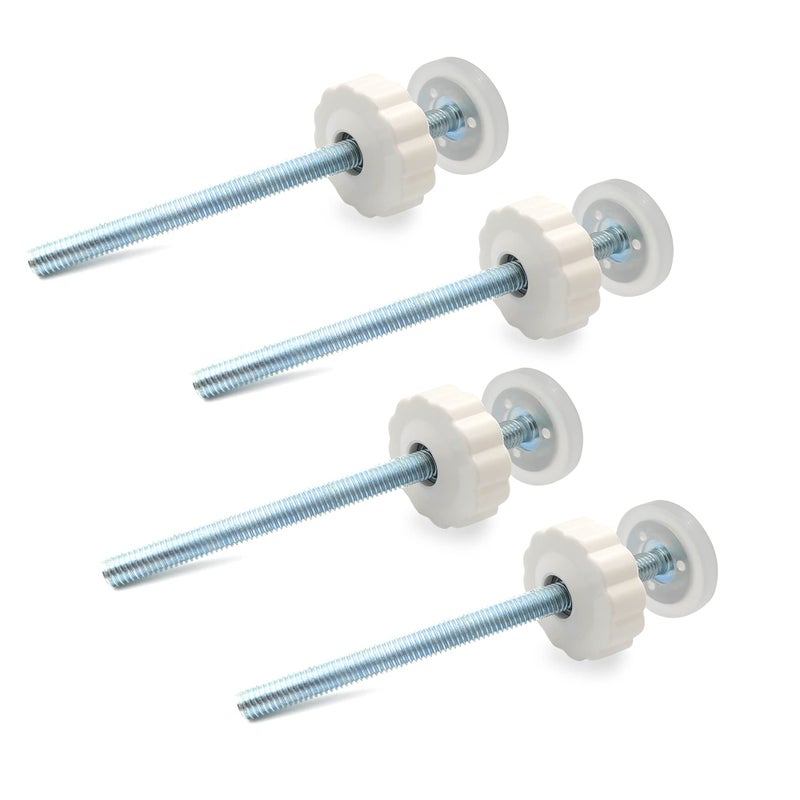 Vmaisi 8MM Pressure Gates Threaded Spindle Rods, Baby Gates Accessory Screw Bolts Kit Fit for All Pressure Mounted Walk Thru Gates 4 Pack - Image 2