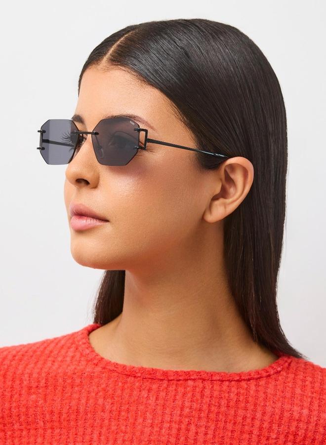 بلاك أوت نظارات شمسية هندسية للجنسين بلاك آوت - Image 5