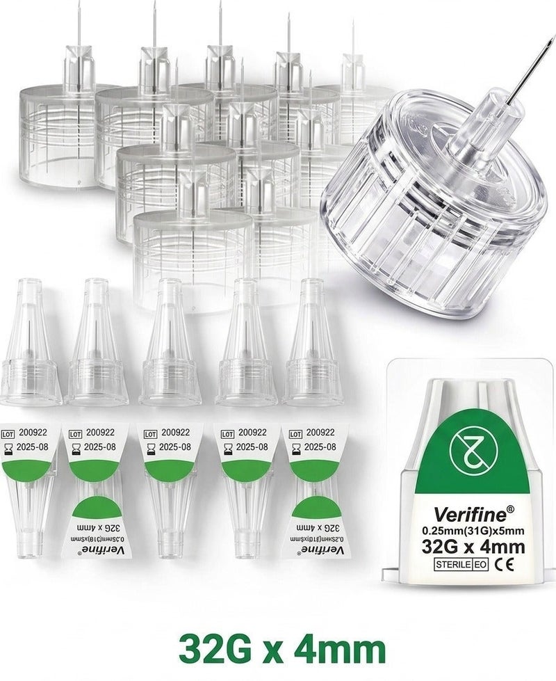 Verifine Insulin Pen Needles 32G*4mm -50 PCS - Image 2