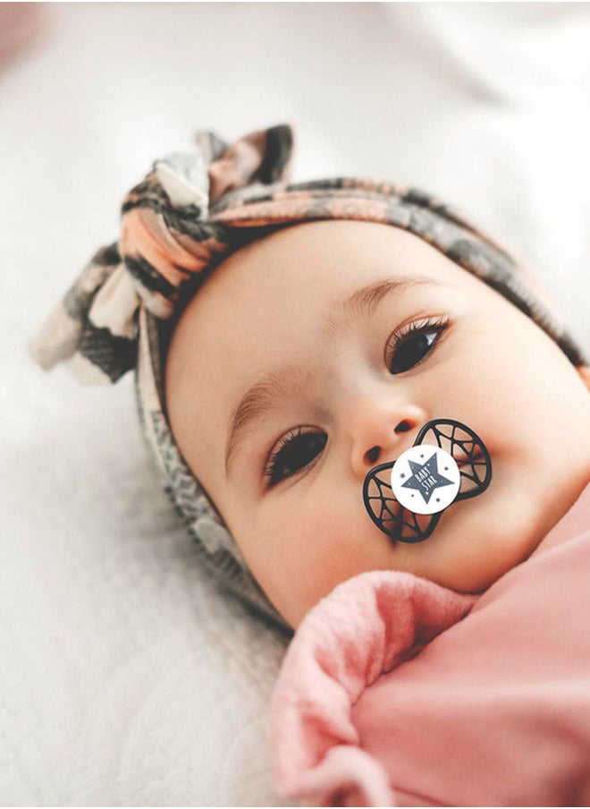 Soother With Orthodontic Teat 0M+ - Rose Quartz