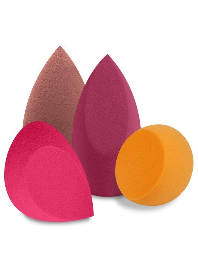 Fennec Mart 4 Pcs Makeup Sponge Blender Set, Multi-shape Blending Sponges for Dry & Wet Use - Image 2