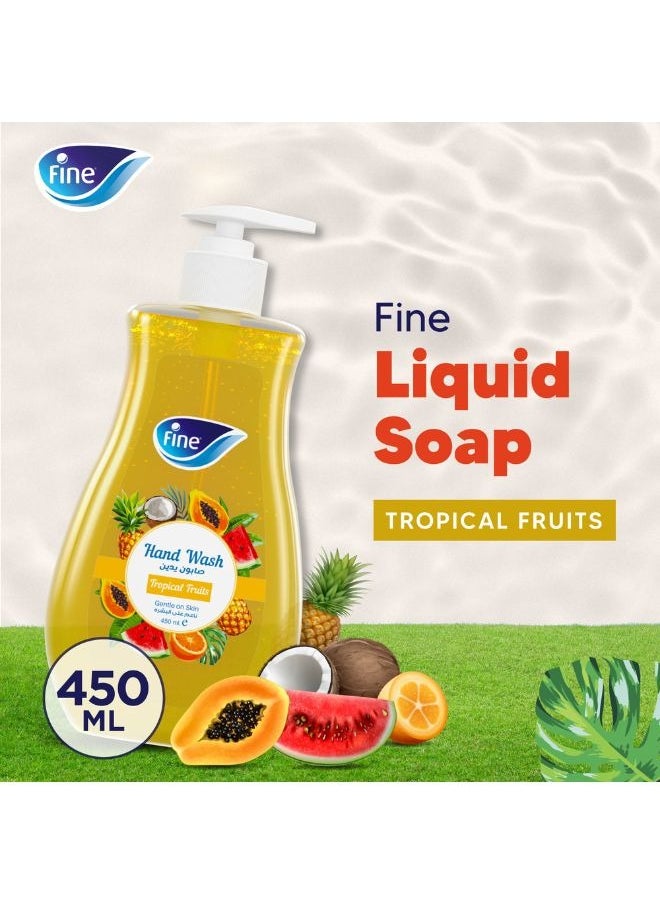 Fine - Tropical Fruit Hand Wash 450ml - Image 1