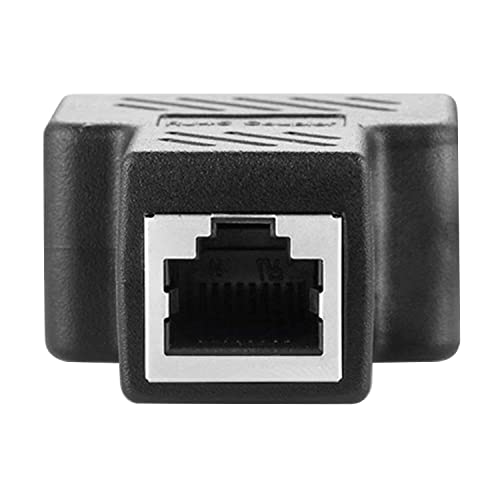 CARE CASE® (Pack of 1 RJ45 Splitter Adapter 1 to 2 Dual Female Port 8P8C Extender Plug LAN Network Socket Connector for Cat5/Cat5e/Cat6/Cat7 Coupler with Shield [Anti-Signal Interference](Pack of 1) - Image 2