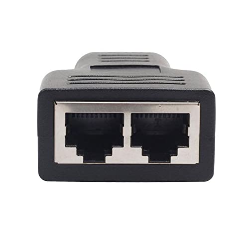 CARE CASE® (Pack of 1 RJ45 Splitter Adapter 1 to 2 Dual Female Port 8P8C Extender Plug LAN Network Socket Connector for Cat5/Cat5e/Cat6/Cat7 Coupler with Shield [Anti-Signal Interference](Pack of 1) - Image 3