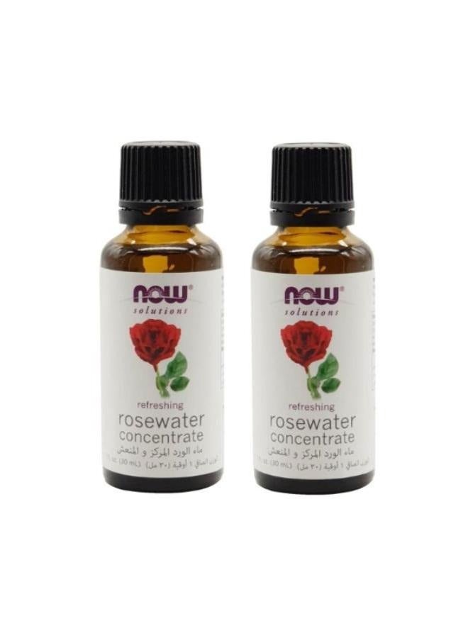 now 2 Pieces Rosewater Concentrate Essential Oil Clear 30ml - Image 1