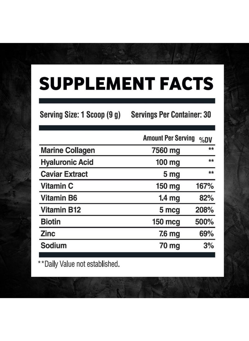 Body Builder - Body Builder Marine Collagen plus Caviar, Lemonade, 270 Gm - Image 1
