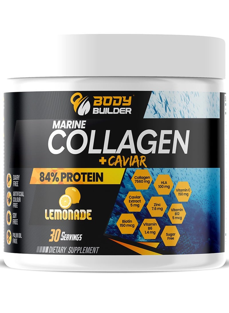 Body Builder - Body Builder Marine Collagen plus Caviar, Lemonade, 270 Gm - Image 1